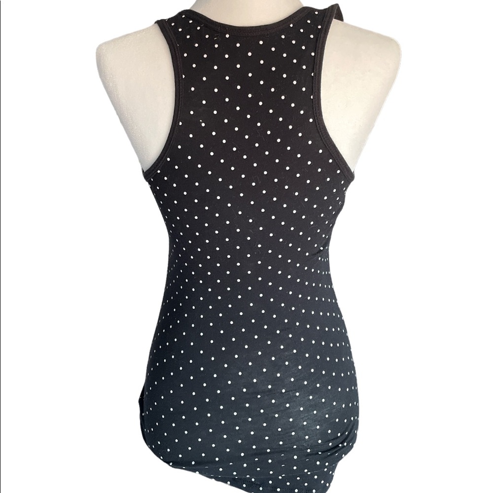 Racer back polka dot tank large
